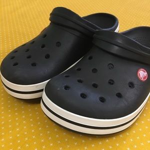 Black and White Crocs -Slip on